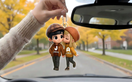 Custom Rearview Mirror Charms for Valentine's Day