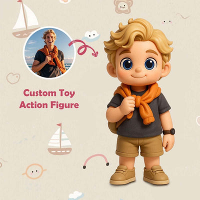 Custom Travel 3D Action Figure from Photo Unique & Thoughtful Gift for Travel Lover