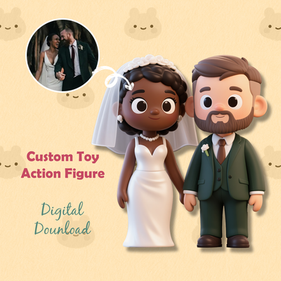 Custom Toy Figure 3D Mini Figures Personalization Photo Blind Box Gifts For Couple
