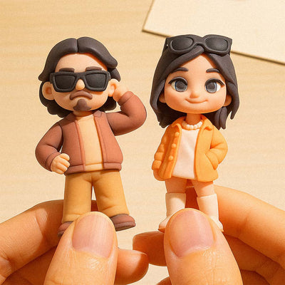Immortalize your love story with Personalized Realistic Couple Figures