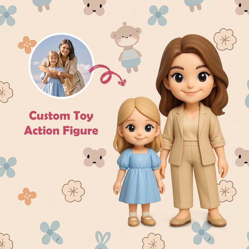 Personalized 3D Action Figure Custom Action Toy Figure Turn Your Photo into a Unique Gift for Mother