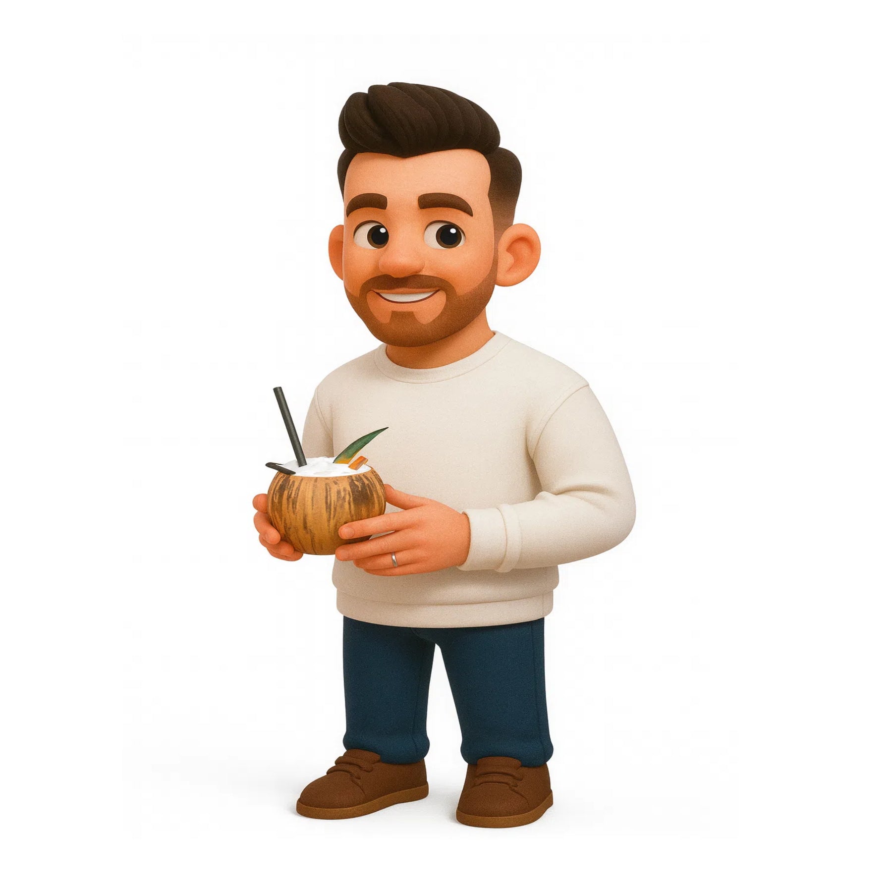 Custom Made 3D Cartoon Mini Figures for Two People Personalized Action Dolls from Real Photo Perfect for Gift Collection or Desk Decoration