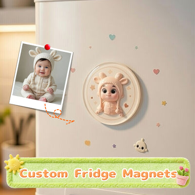 Personalized 3D Relief Badge Showing Textured Photo Detail