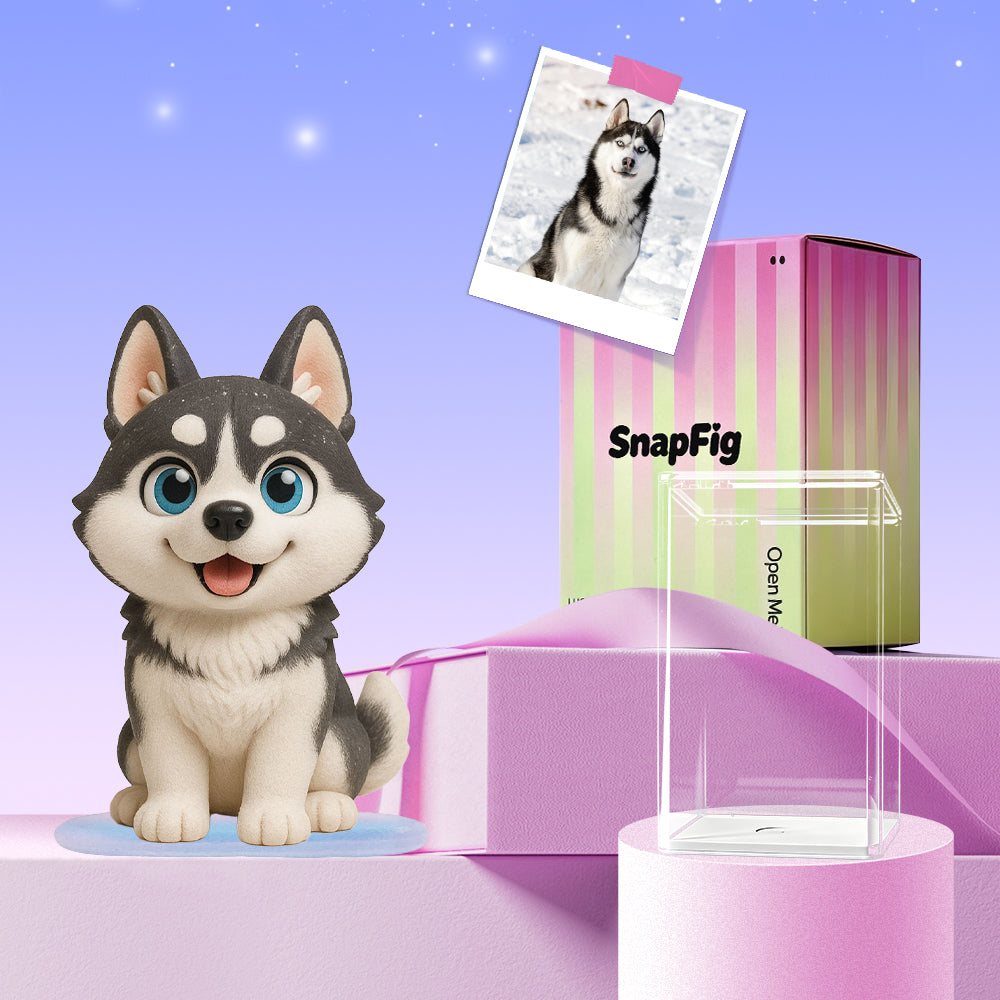 Custom dog figurine personalized gift from photo