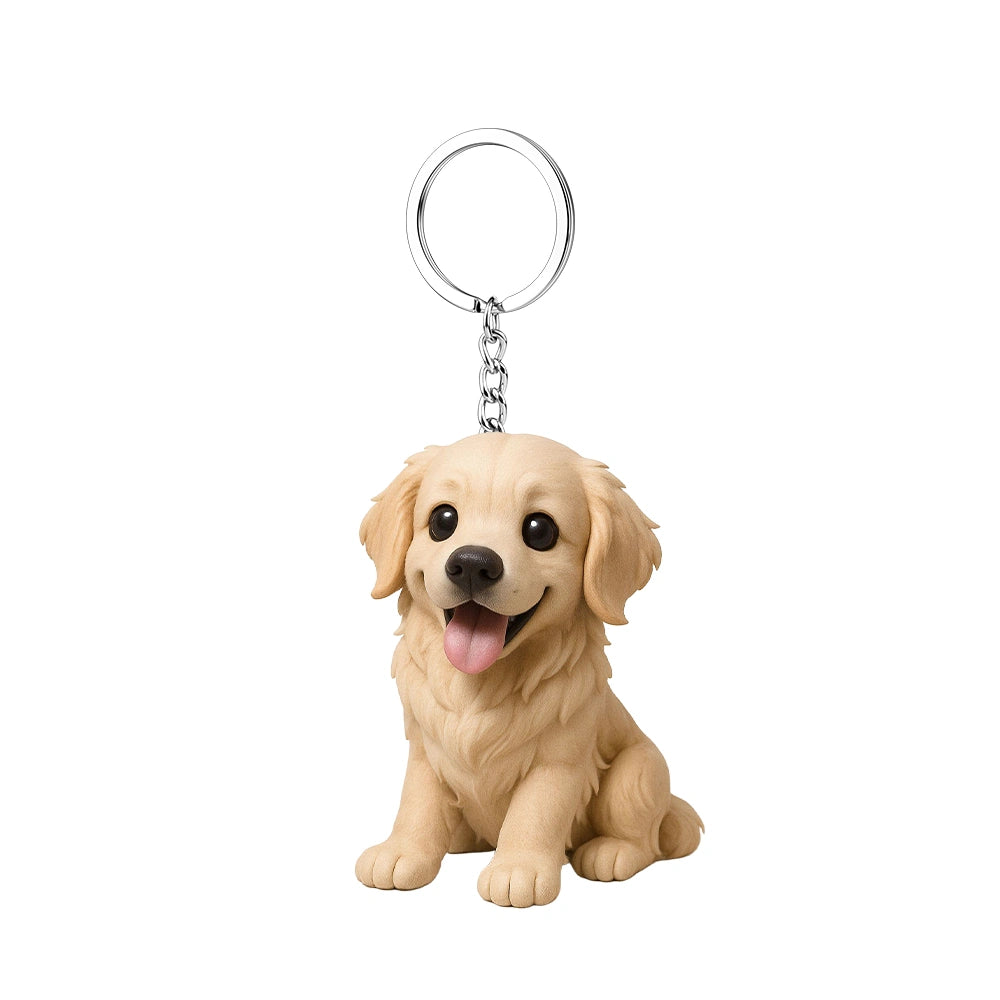 Custom Pet Figurine Keychain - Carry Your Furry Best Friend Everywhere