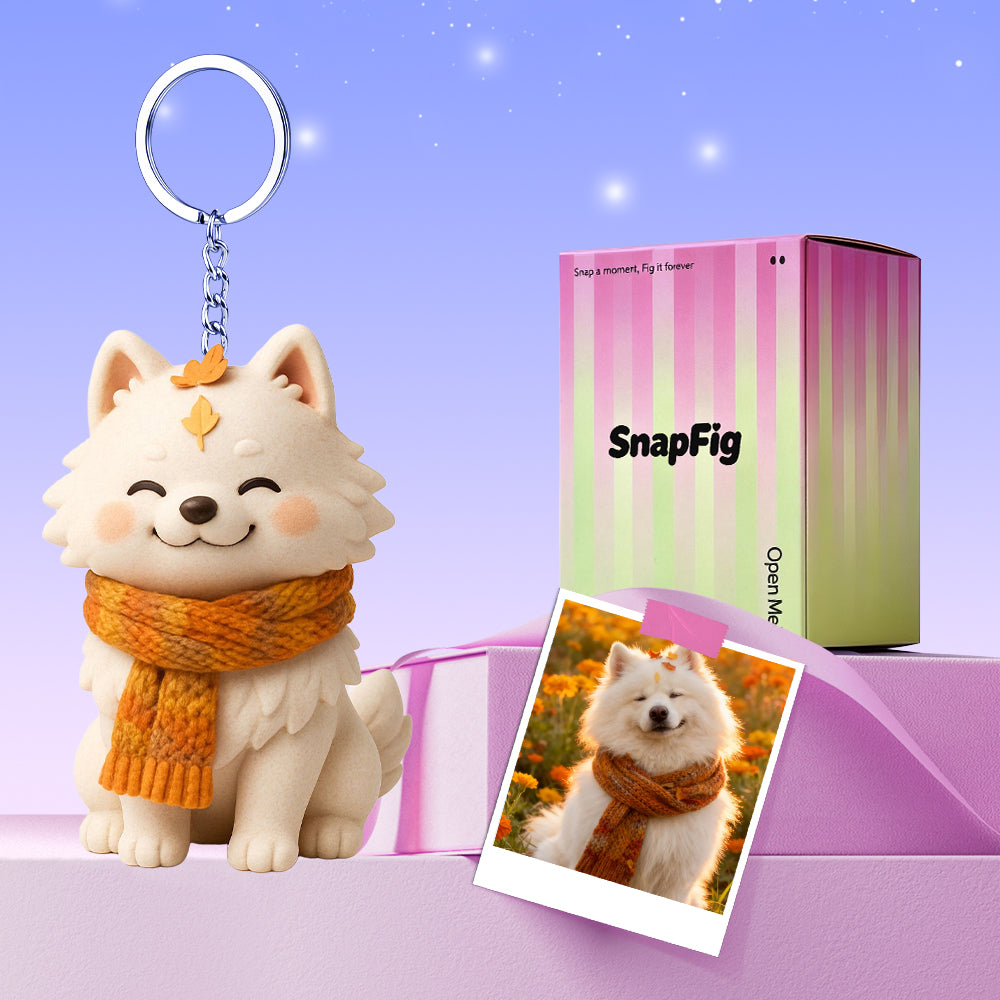 Custom 3D Pet Figure Keychain & Bag Charm - Take Them Everywhere