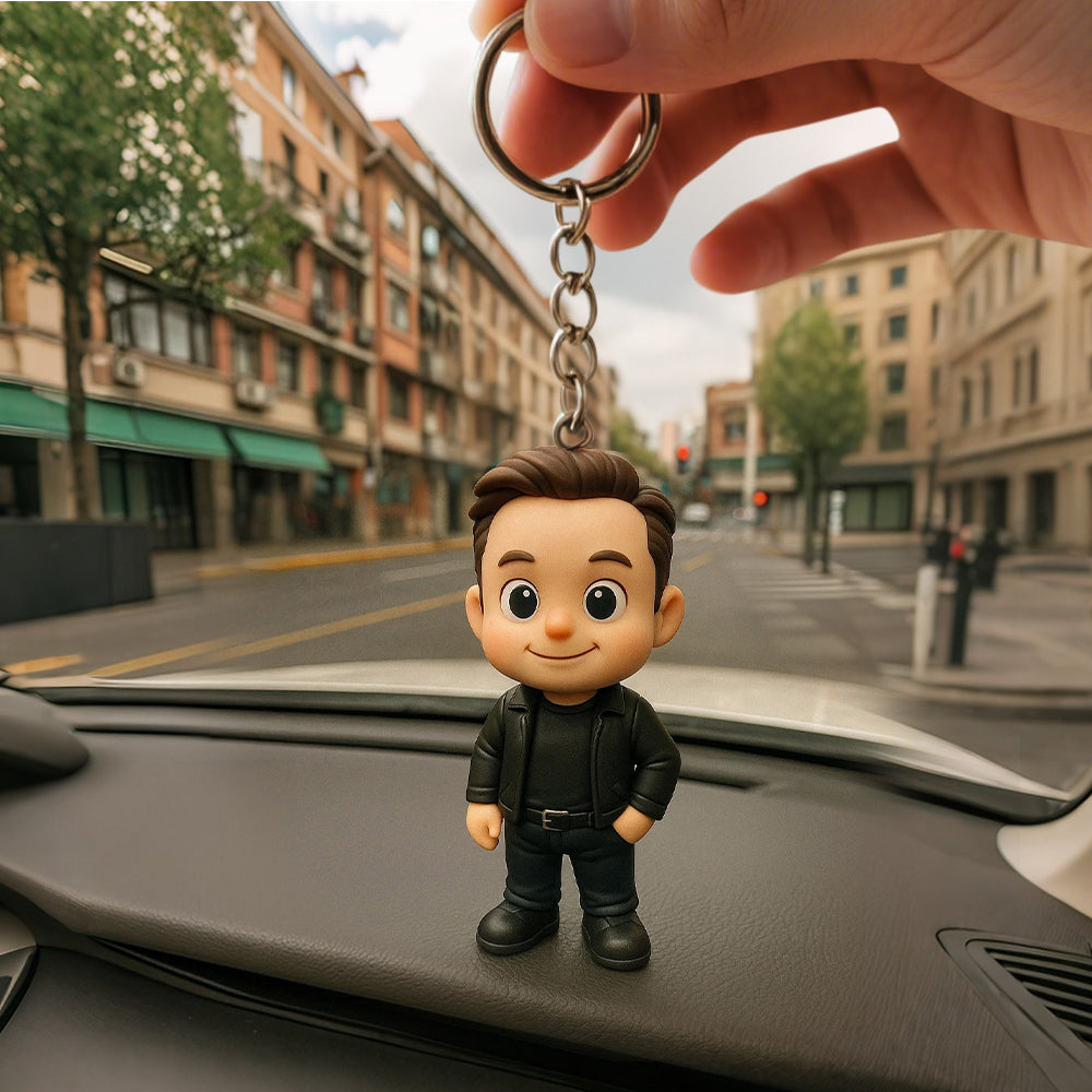 Turn Your Photo into a Custom 3D Keychain Cute Personalized Mini Figure