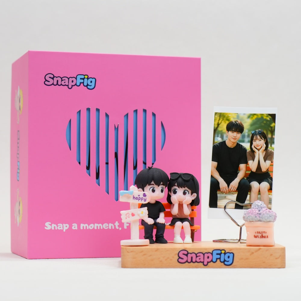 Best anniversary gift for boyfriend 3D romantic bench scene