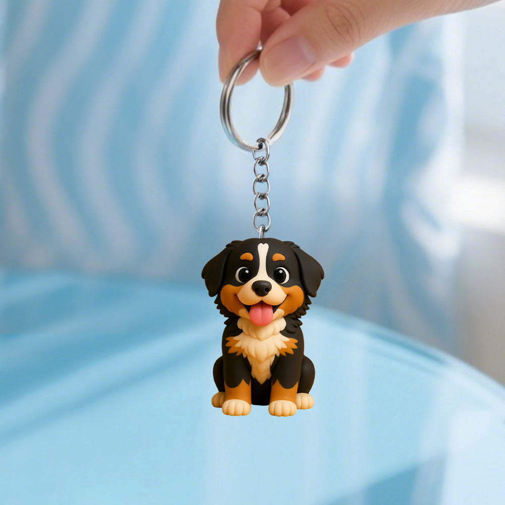 Custom Made Pet Mini 3D Keychain Unique Animal Figurine Souvenir