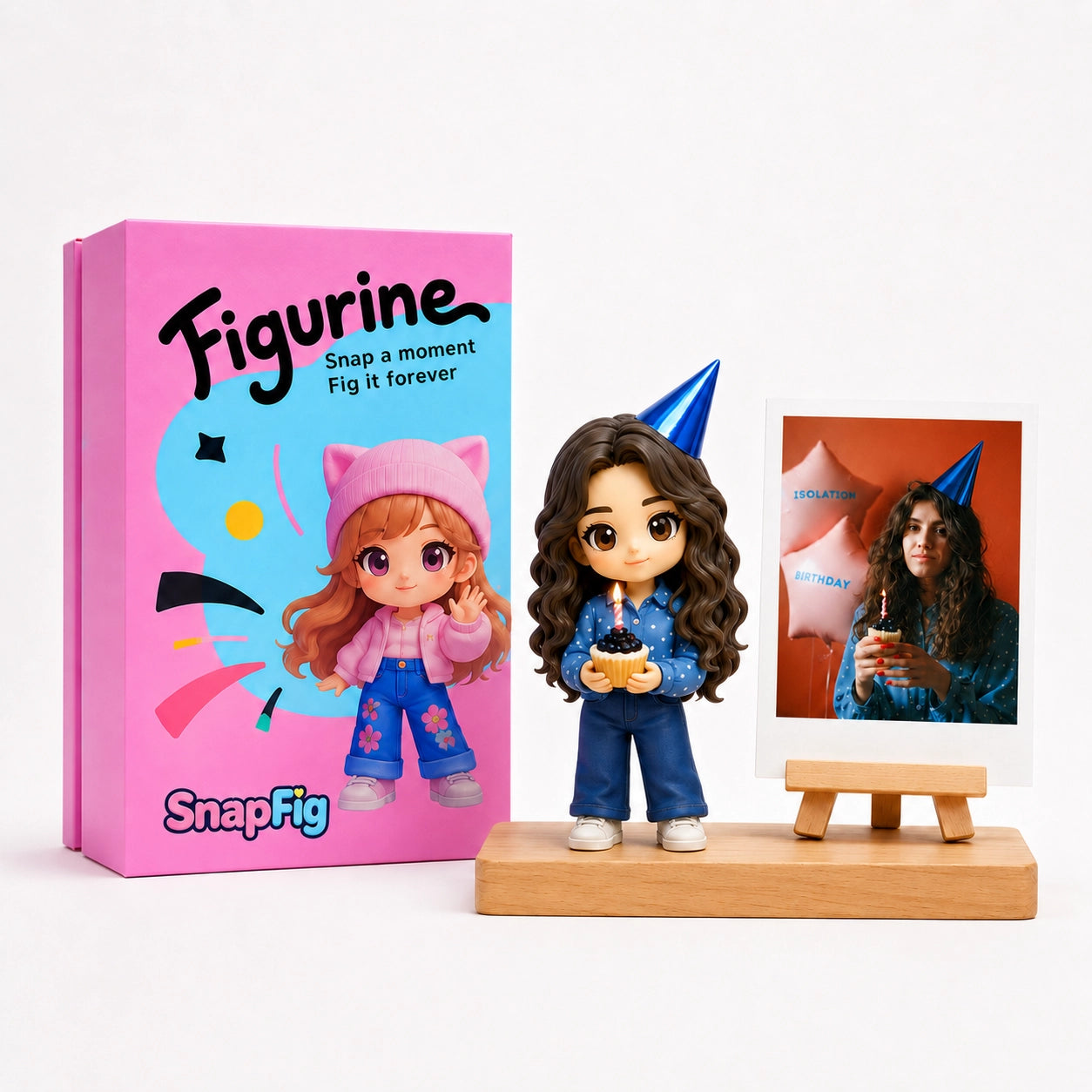 Personalisierter 3D-Figuren-Schlüsselanhänger in Geschenkbox – Einzigartiges Geburtstagsgeschenk