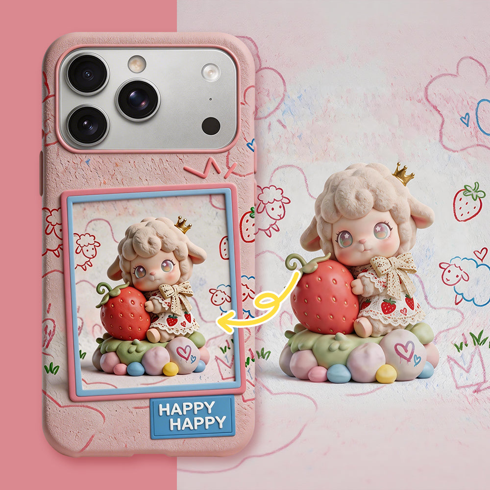 Matching unique couple phone case gifts for iPhone 17, featuring 3D embossed romantic memories