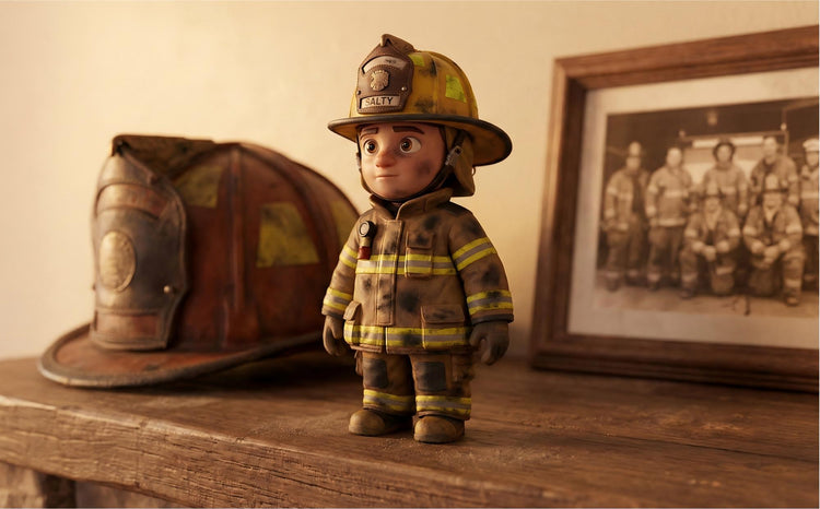 Firefighter Retirement Gifts Custom 3D Statues