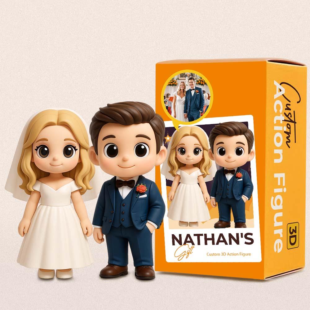 Personalized 3D Action Figure Turn Your Photo into a Unique Wedding Gifts