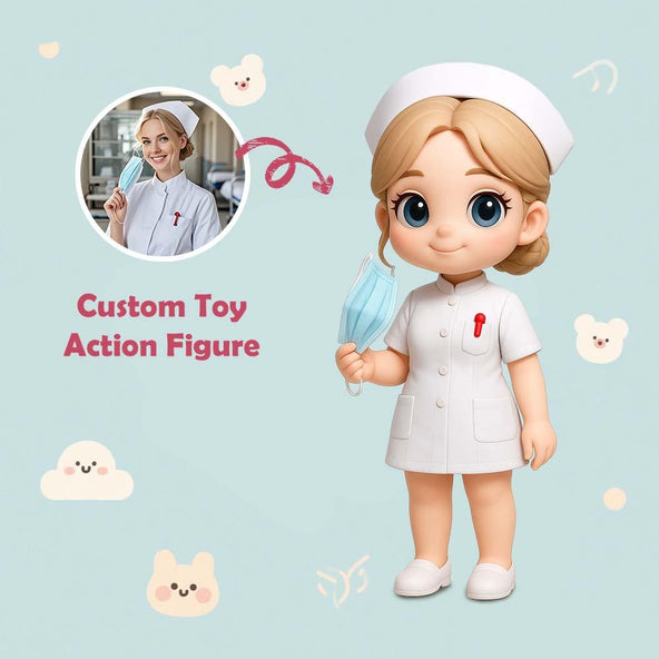 Custom 3D Action Figure From Your Photo Personalized Toy Figure Custom Action Figure Gifts For Doctors and Nurses