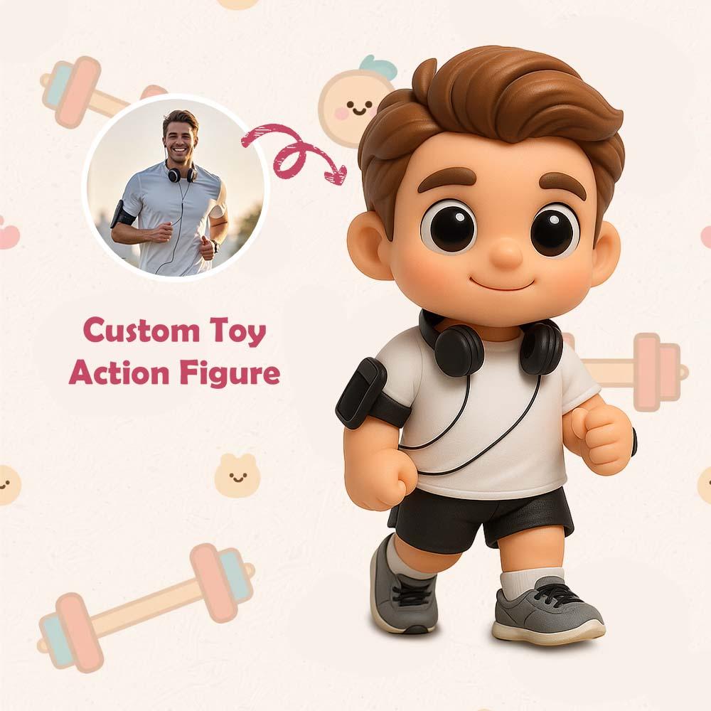 Personalized 3D Action Figure Turn Your Photo into a Unique Gift for Sports Lover