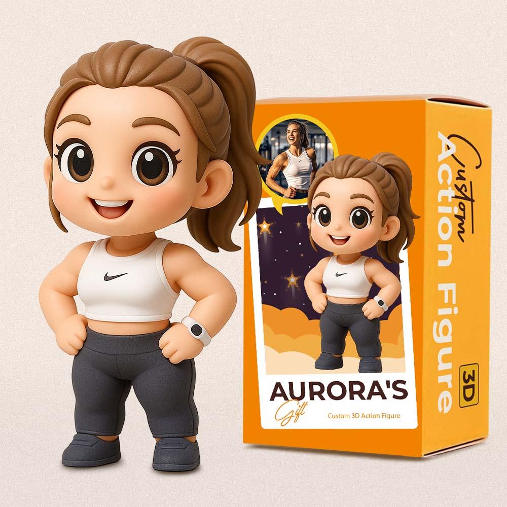Personalized 3D Action Figure Turn Your Photo into a Unique Gift for Sports Lover