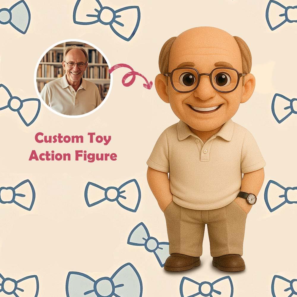 Personalized 3D Action Figure Custom Action Toy Figure Turn Your Photo into a Unique Gift for Father
