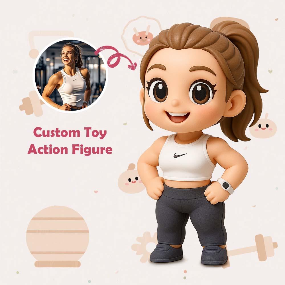 Personalized 3D Action Figure Turn Your Photo into a Unique Gift for Sports Lover