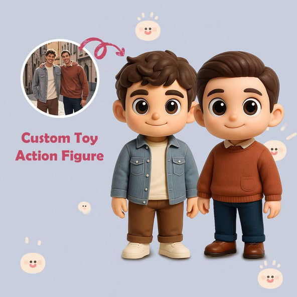 Custom Brother Gifts Toy Figure 3D Mini Figures Personalization Photo Blind Box Gifts For Him