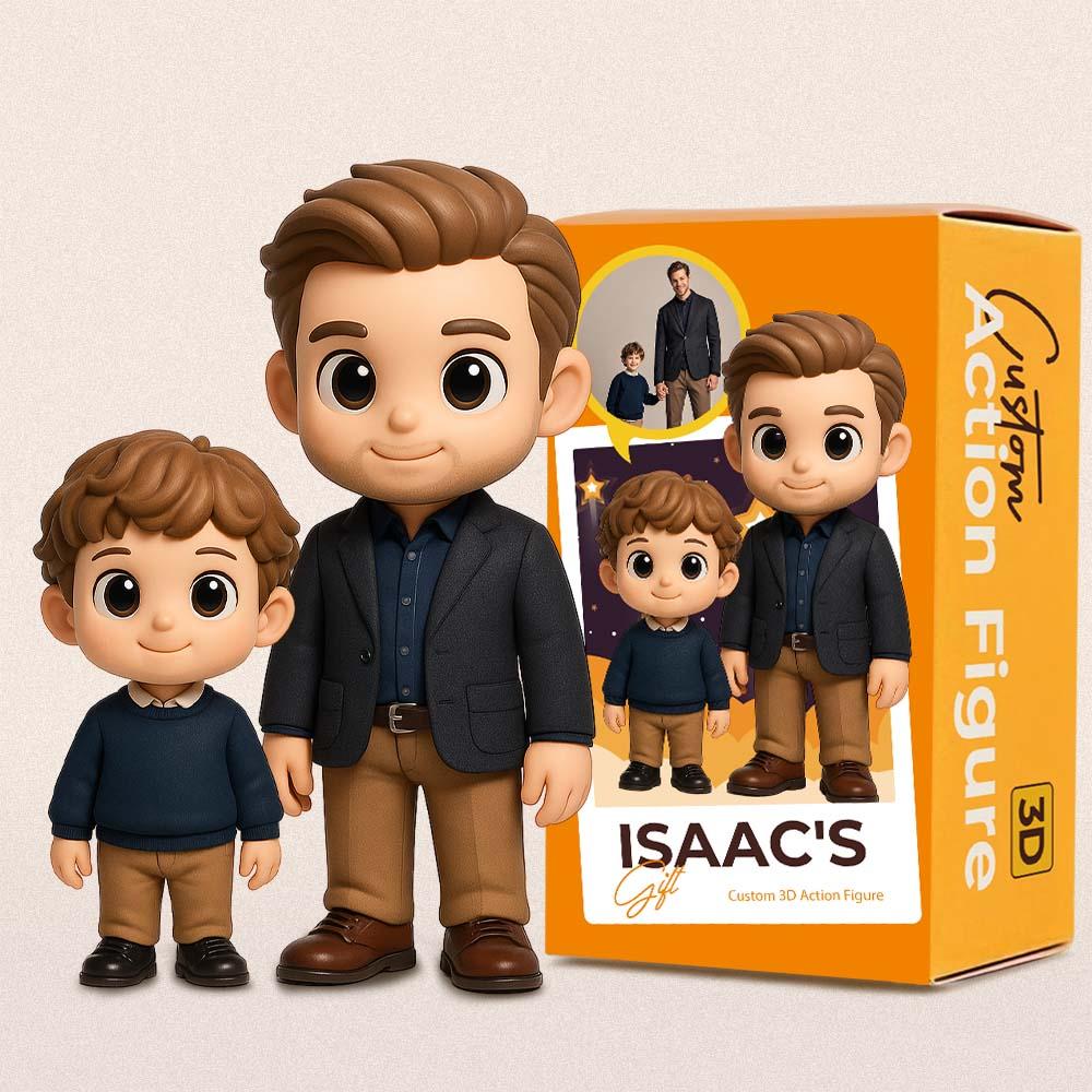Custom Toy Figure 3D Mini Figures Personalization Photo Blind Box Gifts For Him Father's Day