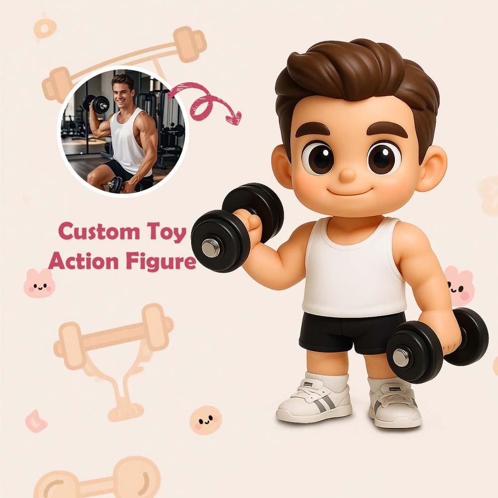 Personalized 3D Action Figure Turn Your Photo into a Unique Gift for Sports Lover