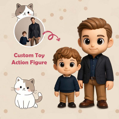 Custom Toy Figure 3D Mini Figures Personalization Photo Blind Box Gifts For Him Father's Day