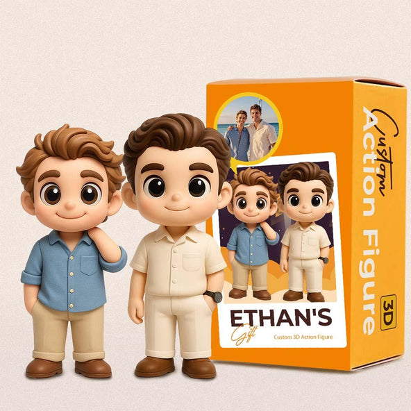 Custom Toy Figure 3D Mini Figures Personalization Photo Blind Box Brother Gifts