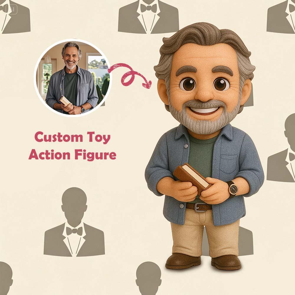 Personalized 3D Action Figure Custom Action Toy Figure Turn Your Photo into a Unique Gift for Father