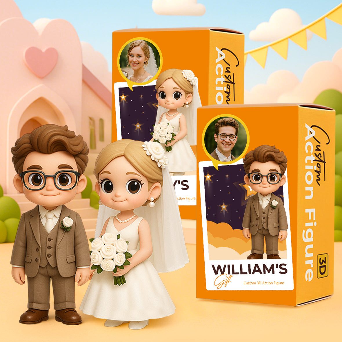 Custom 3D Action Figure from Photo Unique & Thoughtful Gifts for Lover Anniversary Gifts