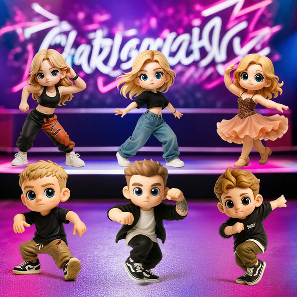 Custom Cartoon Chibi Figure Dance Team Exclusive Design Stage Performance Gift Personalized Keepsake
