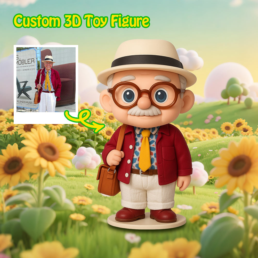 Custom 3D Action Figure From Your Photo Personalized Toy Figure to Dad Custom Action Figure Gifts For Father's Day
