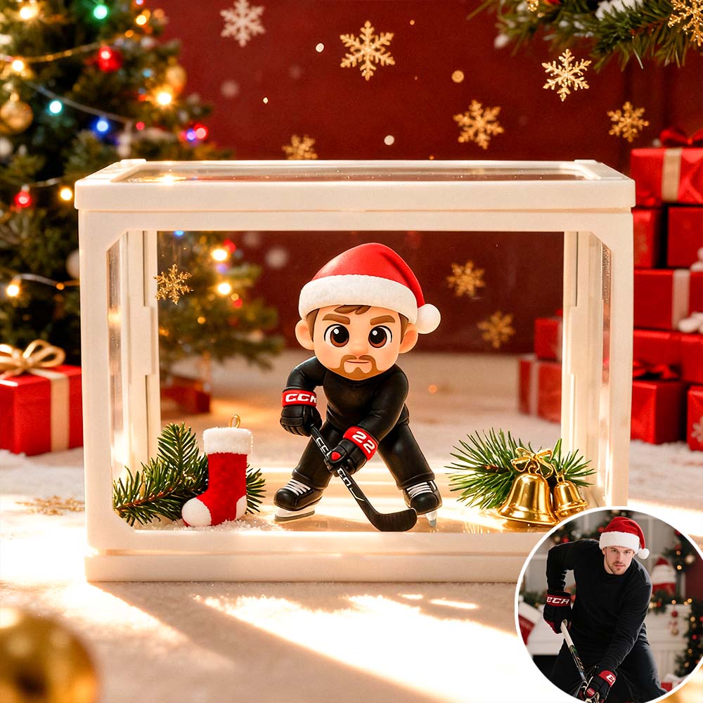 Custom 3D Couple Figure Glass Dollhouse Personalized Scene Display Case Unique Home Decor Anniversary Gift for Christmas