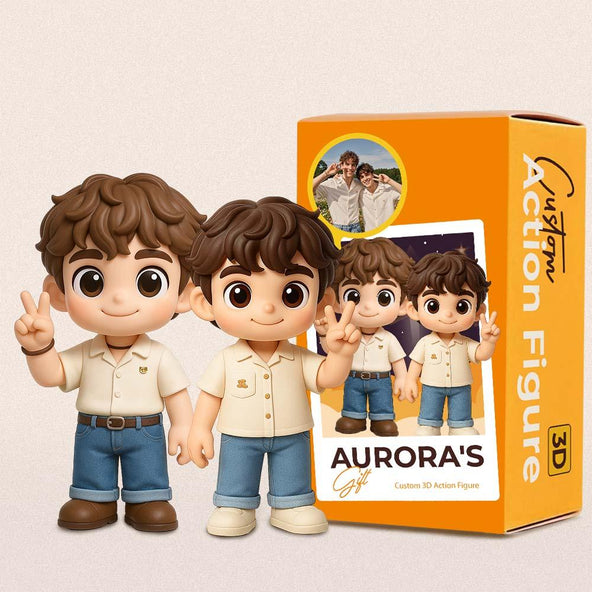 Custom Toy Figure 3D Mini Figures Personalization Toy Figure to Him Custom Action Figure Gifts for Brother