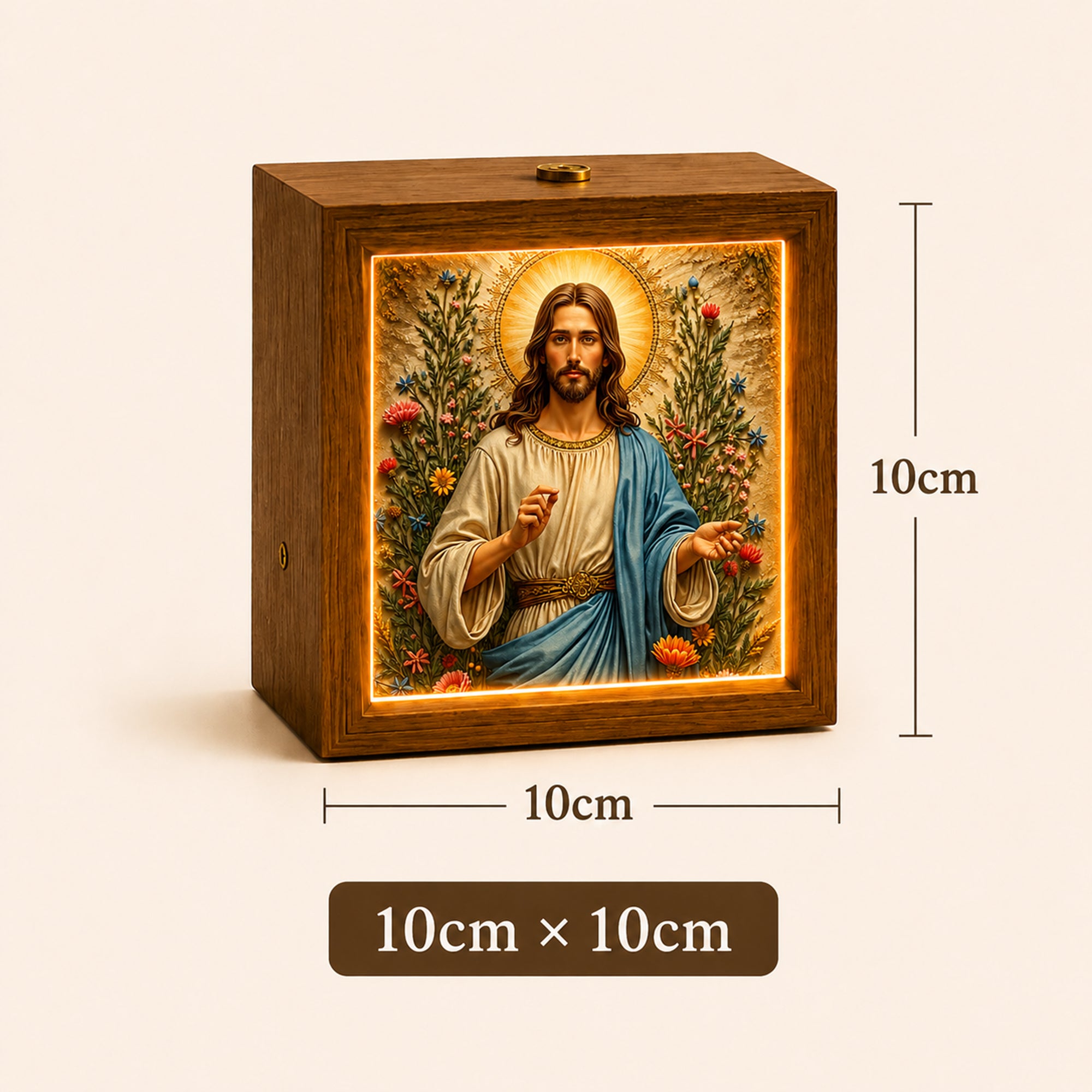 Custom 3D Embossed Relief Photo Frame - Oil Painting Lightbox Portrait