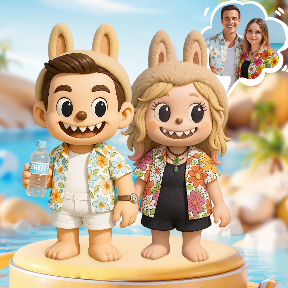 Personalized 3D Figurine with Unique Face and Fantasy Style Character