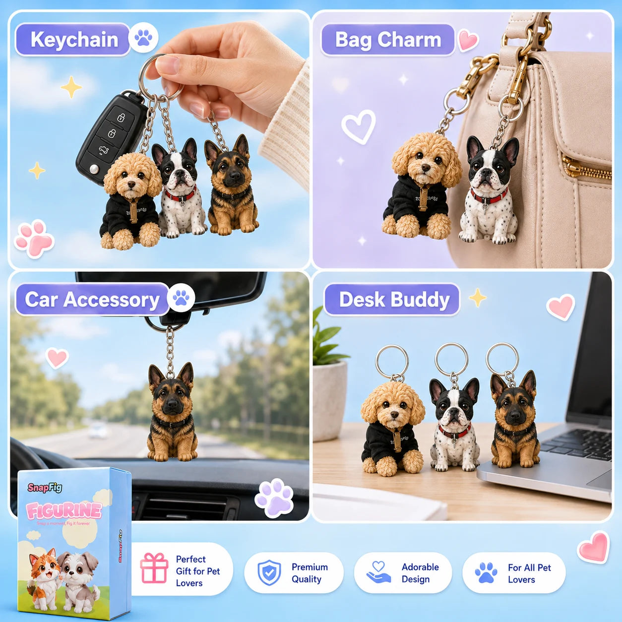 Custom Pet Car Charm Custom Pet Memorial Car Charm With Photo, Personalized Dog Loss Rearview  Mirror Ornament, Pet Loss Sympathy Gift For Car TikTok Shop