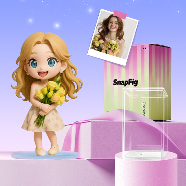 Personalized 3D Mini Figure Custom Cartoon Style Doll from Your Photo Unique Collectible Gift for Her or Him