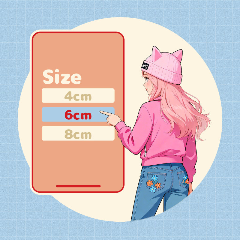 Select style and size