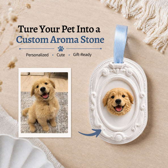 Custom Pet Aroma Stone - Personalized Diffuser Keepsake From Photo
