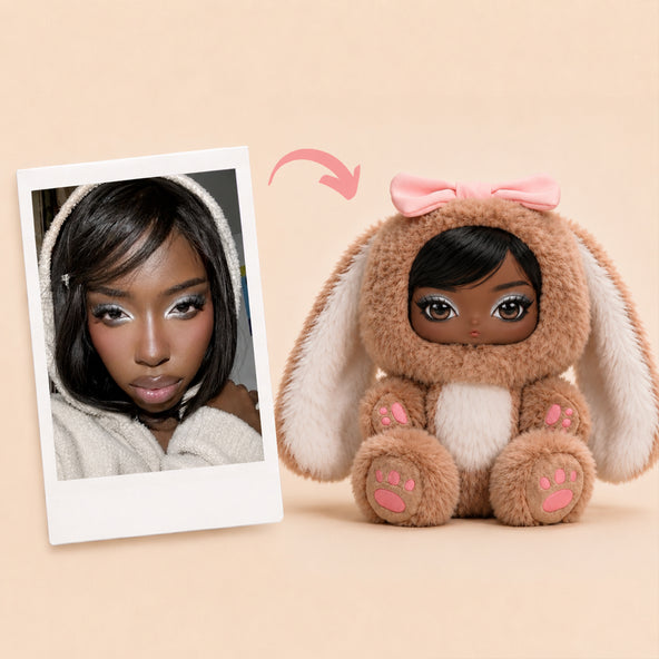 Custom Plush Doll From Your Photo - Personalized Stuffed Keepsake Gift With a Custom Face