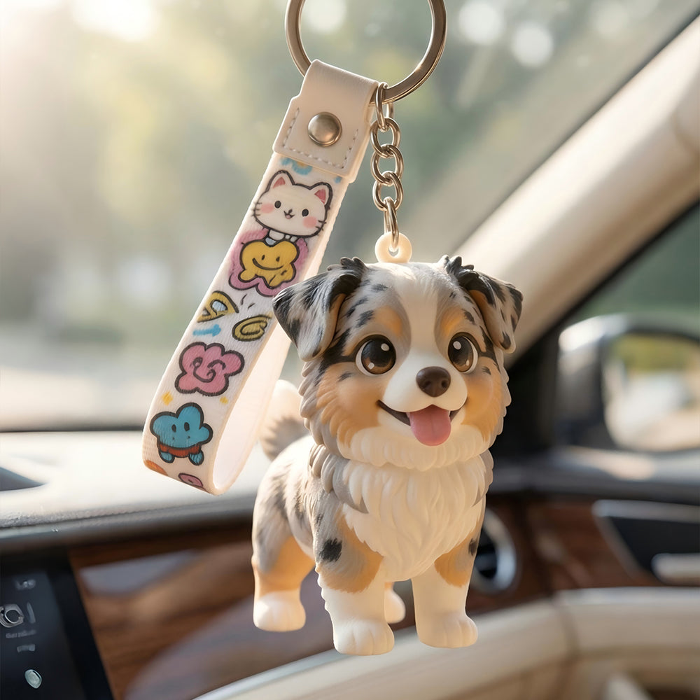 Custom 3D Pet Figure Keychain