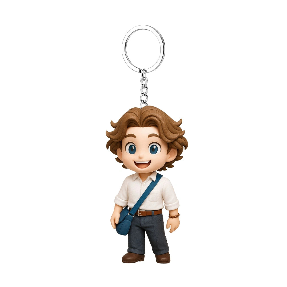 Custom 3D Figure Keychain - Personalized Bag Charm from Photo