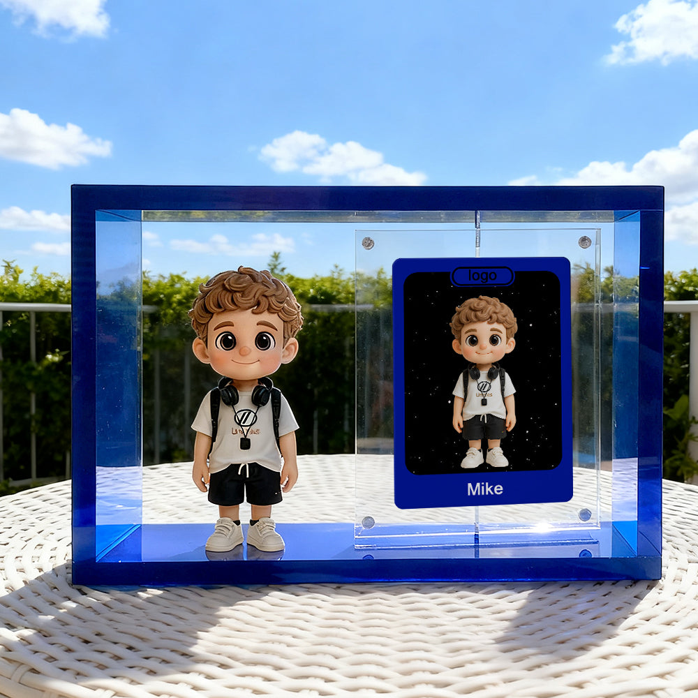 Custom 3D Cartoon Figure With Display Box And Card Personalized Gift Collectible
