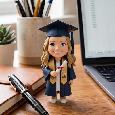 Custom 3D Commencement Figurine – From Your Picture, in a Gift Box
