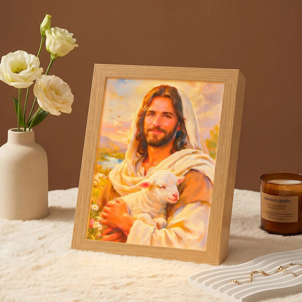 Custom 3D Embossed Relief Photo Frame - Oil Painting Lightbox Portrait