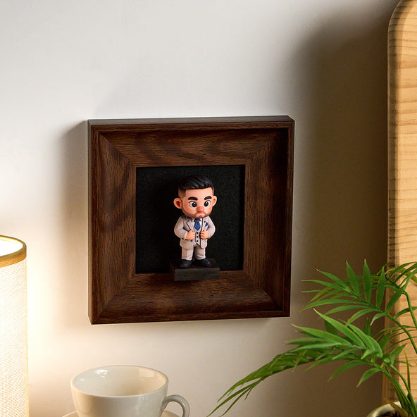 Custom 3D Figure Display Case Wall-Mounted Showcase Frame Wall Picture Frames DIY Decor Display Shelf