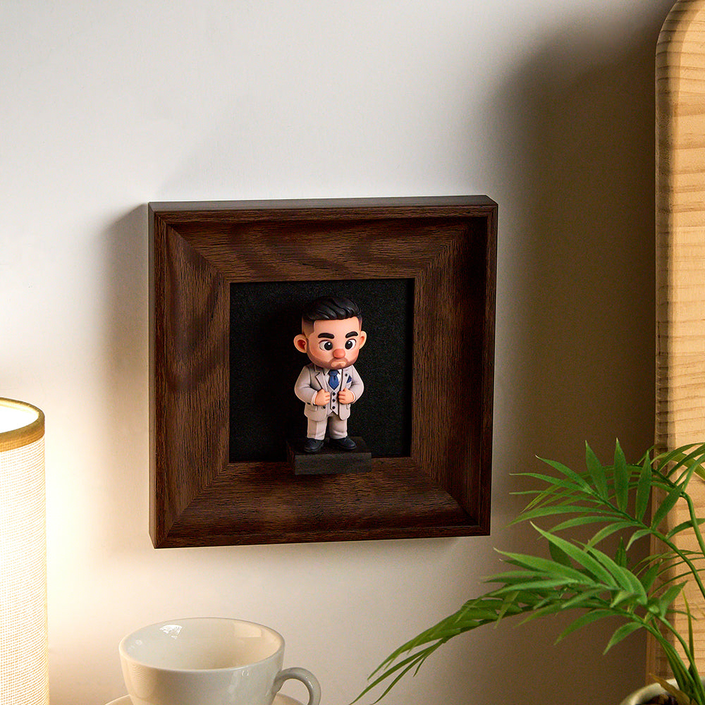 Custom 3D Figure Display Case Wall-Mounted Showcase Frame Wall Picture Frames DIY Decor Display Shelf