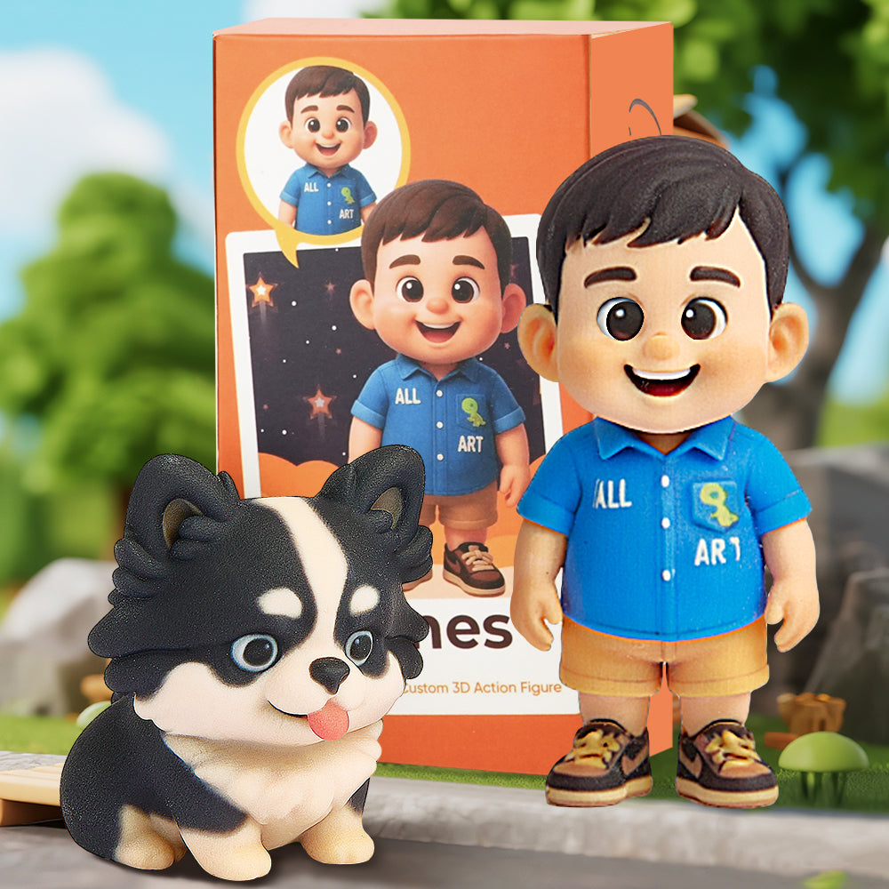 Custom 3D Action Figure Personalized Photo Gift Idea Milestone Trophy for Golf Sports Enthusiasts