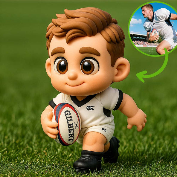 Custom 3D Cartoon Figure Statue Personalized Gift for Football Fans Unique Monument Keepsake