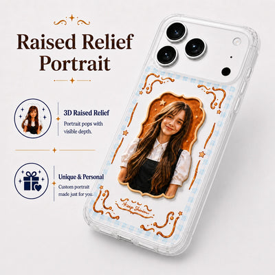 Personalized 3D Embossed Relief iPhone 17 Case - Custom Photo Cover
